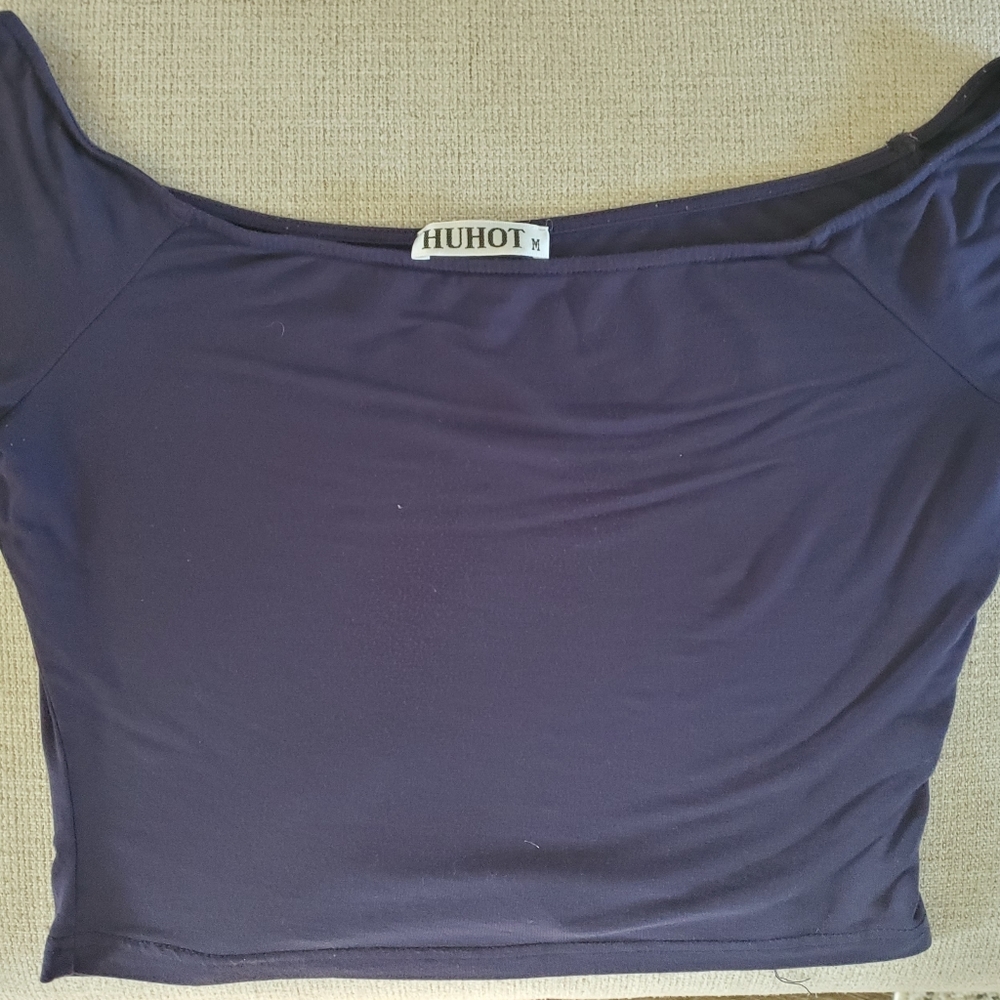 Off shoulder crop top